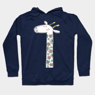 Floral Fashion Giraffe Hoodie